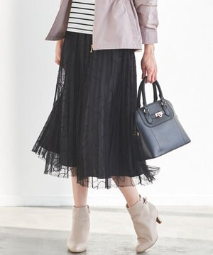  ラインアートプリーツ スカート