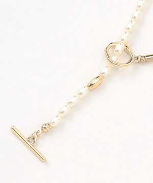  ツイストチェーンミックスネックレス