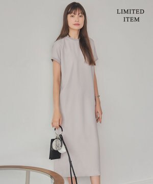  【WEB限定・接触冷感・UVケア・速乾・洗える】FluidBackSatin ワンピース