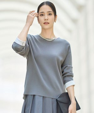  【カタログ掲載】レーヨンストレッチベーシックシルエット ニット