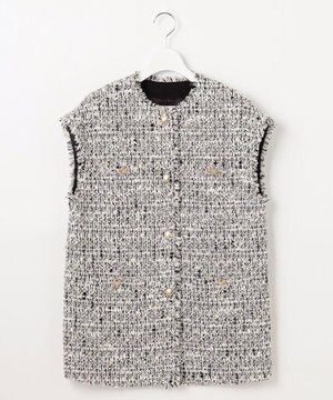 ラメキャンディーツイード ジレ