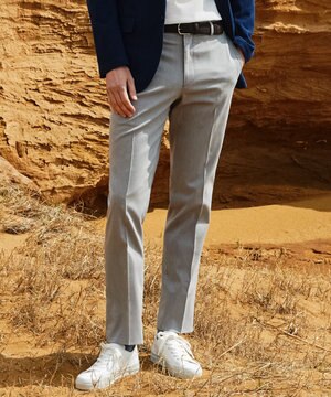  ウエストアジャスター/折り目加工/吸汗速乾/洗える【ビジネス対応】クールマックスパンツ（24年モデル）