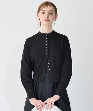  【APPLAUDIR】コンパクト ラメカーディガン
