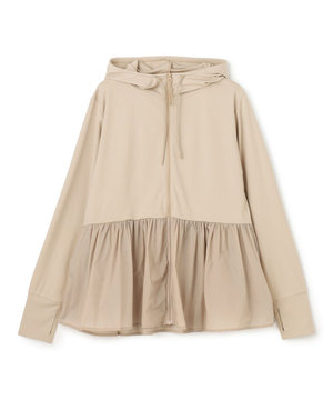 【VERY掲載】ラッシュガード ペプラムフーディ