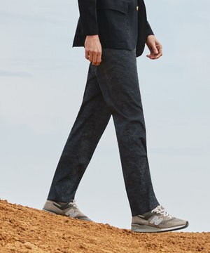 感動!?上品な見た目に着心地抜群なセットアップ【MECHANICAL】【超軽量 / 清涼感 / 洗える】ハイパワーストレッチ リネンルックパンツ