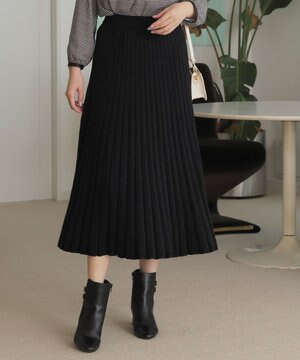  CICA加工 ニット フレア スカート