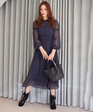 【WEB限定】【TOCCA LAVENDER】TINY DOT ONEPIECE ドレス