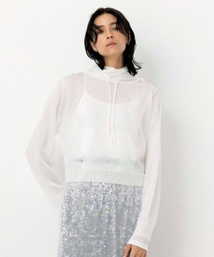 【Nave・洗える】シアーニット パーカー