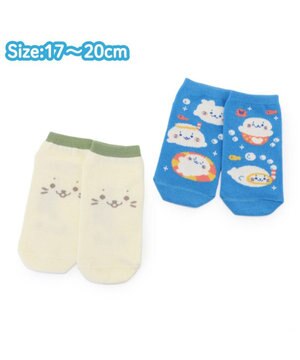  しろたん スニーカー丈ソックス 2足セット 《17～20cm》