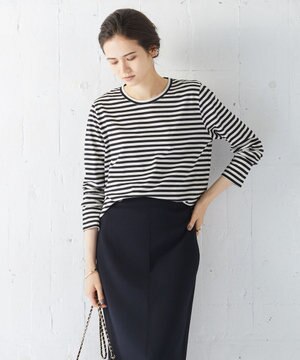  【洗える】シンプルジャージー ロングスリーブTシャツ