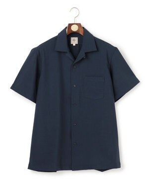  【WEB・一部店舗限定】リネンライク オープンカラーシャツ