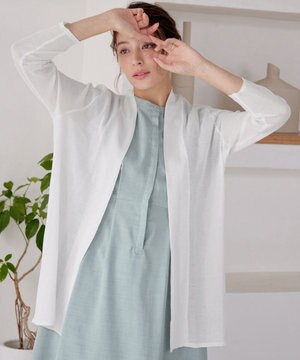  【新色追加・UVケア・接触冷感】ロングトッパーカーディガン