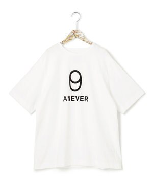 洗える【ビッグシルエット】09 フロッキープリント 半袖Tシャツ