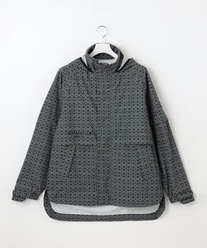  【MEN】モノグラム レインブルゾン 2WAYストレッチ 透湿防水 防風 撥水 ポケッタブル