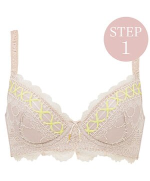  【BRADELIS New York / 育乳補整ブラ・STEP1 集める】ウェンディステップ1ブラ24S1 脇のお肉もふんわり包んで補正するブラ