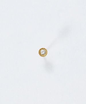  【金属アレルギー対応】プチシャイニングピアス(片耳)　ゴールド/サージカルステンレス