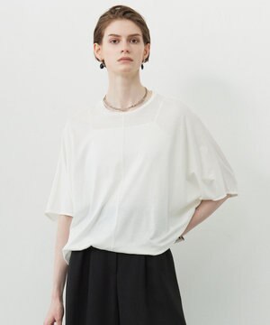  【接触冷感・速乾・洗える】Ly.Coハイゲージ ドルマンスリーブプルオーバー