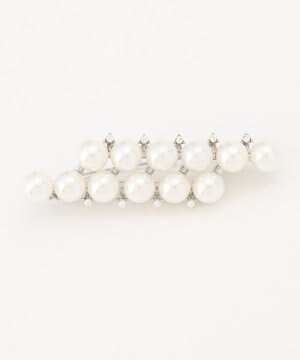  パールダブルライン ブローチ