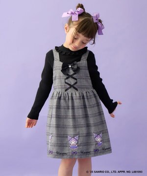 【マイメロディ＆クロミ×ANY KIDS】チェック ジャンパースカート