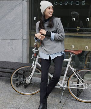  beauty warm スリムフィット ストレッチパンツ