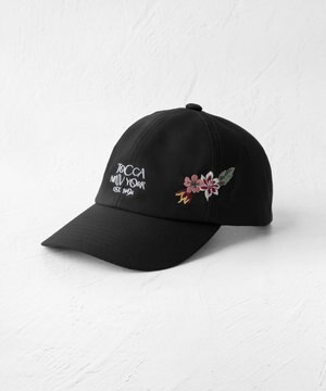  【UV90%以上カット・吸水速乾・抗菌防臭・接触冷感・サイズ調整可・洗える！】EXOTIC FLORAL LOGOCAP キャップ