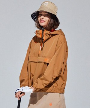  【 伸縮性あり 】【WOMEN】シャーリングアノラック ブルゾン