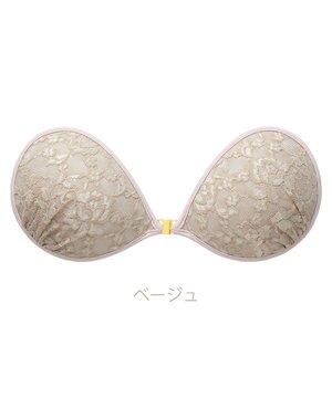  【NuBra / ナチュラルタイプ】ヌーブラ・エアーライト クラシカルブーケ   蒸れにくい バックレス コレクション デザインヌーブラ 正規品