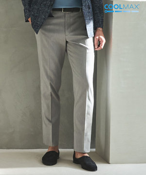 仕事で着られる綿パン【吸水速乾/ストレッチ/折り目加工】クールマックスコットンパンツ_ノータック(26年モデル)