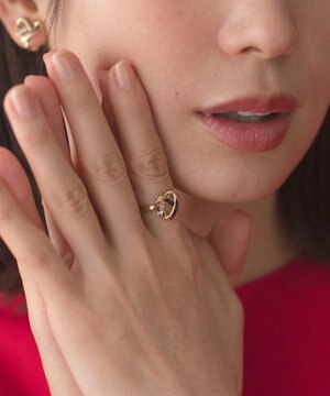  ハートプレッツェル リング