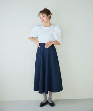  【セレモニーにも】パフスリーブニット