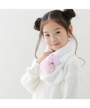  マザーガーデン ユニコーン キッズ もこもこマフラー 《ホワイト》