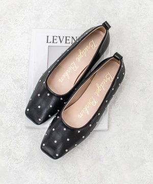  【Bridget Birkin】ドットビジューフラットシューズ