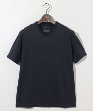  【キングサイズ・オーガニックコットン使用・日本製】JOEコットンサッカー Vネック Tシャツ