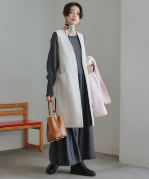 【新色追加】スタイルアップニット ワンピース