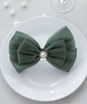  オーガンジーリボンバレッタ