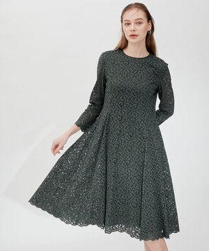  【APPLAUDIR】ニュアンス フラワーレース ドレス