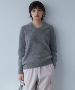  フォックスアルパカ Vネックプルオーバーニット