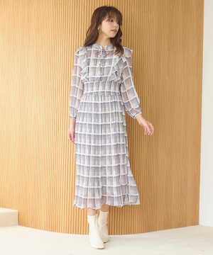 【洗える】プリーツ ワンピース