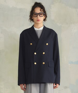  【UNISEX】ネイビーブレザー / ダブル / 金釦