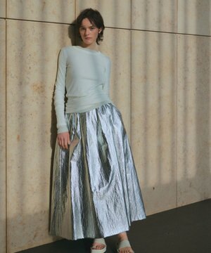 【Nave】ホイルプリント スカート