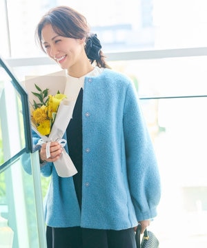 【洗濯機可能】バックフレアショートコート