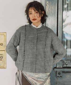  ライトスラブツイード シャツジャケット