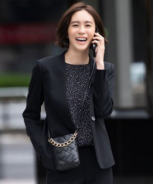  【XSサイズ～/洗える】WASHABLEPONTE カラーレスジャケット