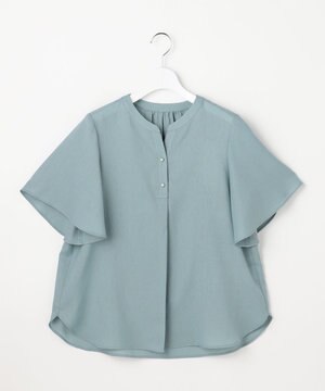  スムージーポリエステル スキッパー ブラウス