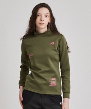 【ストレッチ / 快適 / 一枚でサマになる】【WOMEN】NEW ロングスリーブモック T