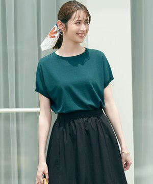 【洗える/好評につき新色追加】レーヨンポリエステルストレッチ プルオーバー ニット