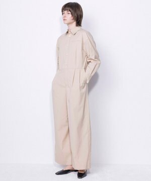 【ReNAVE・セットアップ可/洗える/接触冷感/UVケア】コットンポリブロード オールインワン