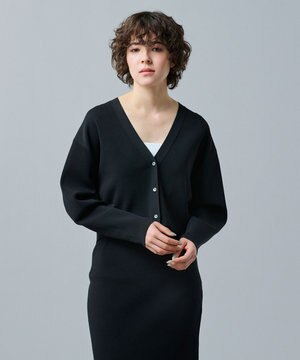 【UVカット・接触冷感】クールタッチUV Vネック ショートニットカーディガン