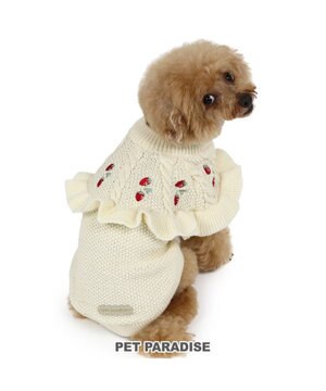  ペットパラダイス 苺フリルニット  小型犬