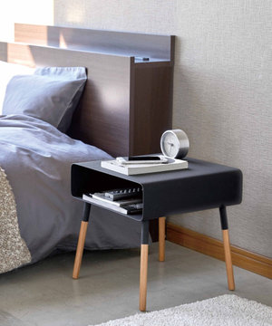  ローサイドテーブル プレーン ブラック